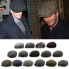Peaky Blinders Hat Newsboy Cap clássico Classic Herringbone Tweed 100 Wool Baker Boy Gatsby Vintage 8 Painel Hat4631887