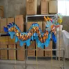 4 M Boyutu 5 Için 4 Öğrenci Altın Kaplama Sahne Sahne Dragon Dans Orijinal Çince Geleneksel Kültür Halk Festivali Kutlama Kostüm Cadılar Bayramı