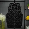 2020 Men Vest Jackor Höst Vinter Varm Waistcoat Casual Hooded Ärmlös Vest Coats Fashion Mäns Tjocka Parkas Waistcoats