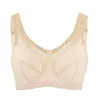 Kvinnors Soft Cups Brodered Wireless Minimizer BRA Plus Size Bralette Full Cup 34 36 38 40 42 44 46 48 52 54 56 B C D E F G H 201202