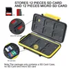 Memory Card Case Holder 24 Slots Professional Waterproof Antishock Protector Cover för SD TF Cards Storage JK2101XB7136961