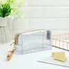 Clear Waterproof Makeup Bags Fashion Women Laser Transparent Sequins Cosmetic Bag Travel Storage Bags High Capacity