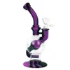 7.4 inch glass water pipe silicone bongs smoking bong pipes hookah dab rigs ball shape with free bowl for tobacco