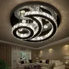 NOUVEAU Lustre En Cristal Moderne En Acier Inoxydable led Lustre éclairage pour salon chambre Plafond installation lustre moderne