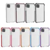 Hybride TPU Transparant Clear Acryl Hard Back Case Colors Shockproof voor iPhone14 13 12Pro 11 Pro XS Max 7 8 Plus