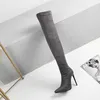 12cm high-heeled over-the-knee boots large size boots 40-43 44 4546 47 48 extra large long women boots