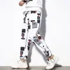 Pantalons Hip Hop Hommes Loose Joggers Imprimer Streetwear Sarouel Vêtements Pantalons longueur cheville 201126