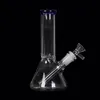 8 Inch clear beaker Glass water bong wholesale smoking smoke pipe hookah YQ-2220