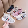 Wholesale Kids Shoes Antislip Soft Bottom Baby Sneaker Casual Flat Sneakers Shoes Children size Girls Boys Sports Shoes cute