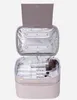 NXY cosmetic bags Wholesale Factory price Pink Pu Waterproof Travel Clear Makeup bag with uvc sterilizing Cosmetics Bag for Lady 220118