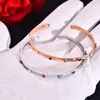 TOU TOSO Designer Roestvrij Stalen Armband Beer Bloem steen Goud Zilver manchetten Vrouwen Bangle Armbanden Sieraden Nooit Vervagen pulsera m7368150