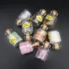 Mini Gemstone Bottles Chip Crystal Healing Tumbled Gem Natural Semiprecious Gem Stones Bottle Wicca Stones Set 2011252898