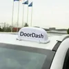 Знак DoorDash, верхняя наклейка на окно на крыше для продуктов, доставка еды, знак водителя 3 м для таксистов, световая лампа для такси, ГОРЯЧАЯ ПРОДАЖА