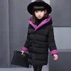 Bebê inverno outerwear casacos moda sólido duplo lado desgaste design infantil meninas casaco crianças roupas mid-long casaco quente 201104