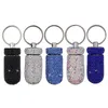 Keychains S 2Pcs Case Box Outdoor Waterproof Rhinestone Keychain Container Key Ring Portable12725