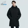 ICEbear parka da uomo invernale giacca casual con cappuccio nuovo cappotto invernale in cotone di media lunghezza abbigliamento da uomo di marca MWD20896I 201023