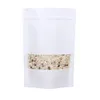 Vit kraftpapper mylar dopack väska mat te mellanmål paket lagringsäckar stå upp förpackning lx3751