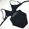 Trikini Sexy Monokini Mesh Bademode Frauen Hohe Taille Badeanzug Femle Mesh Badeanzug Triquini Brasilianische Maillot De Bain T200708
