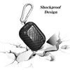 Carbon Fiber Texture Protector Case Cover für AirPods 1 2 3 Pro Anti-Drop mit Haken und Einzelhandelsverpackung