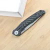 Yeşil Thorn, ZT0707 Titanyum Alaşımlı Katlanır Bıçak VG10 Blade, Karbon Fibertitanyum 3D Sap