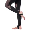Mode Casual Fitness Stitching Mesh Leggings Kvinnor Steg på Foot Elasticity Workout Kläder Högkvalitativa Leggins För Kvinna LJ201006