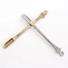 Pala d'oro Dab Dabber Strumento cera erba secca Accessori per fumatori Strumenti per piattaforme petrolifere Tubi di vetro a mano