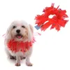 Pet Supplies Dog Colorful Polyester Clothes Pet Christmas Collar Halloween Ribbon Neck Dog Xmas Decoration Hat Bib