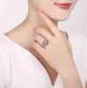 Поступление, 10 карат, обручальное обручальное кольцо с имитацией бриллианта, женское серебряное кольцо 2201133587778