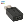 USB 2.0 A Rodzaj Mężczyzna do Mini USB 5PIN Female Extension Adapter Adapter Black for Desktop Computer PC 200 sztuk / partia