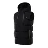 Outdoor T-Shirts 7 Areas Heated Vest Men Winter Warm USB Heating Waistcoat Smart Thermostat Hooded Clothing Sports Warmer