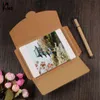 4x6 pouces Balck Carton Photo Emballage Boîte Kraft Carte Postale Enveloppe Photo Paquet Cas H1231