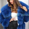 Cappotto di pelliccia con cappuccio in visone sintetico moda invernale con cappuccio lungo tratto di spessore caldo per il tempo libero da donna PL019 201029