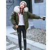 Voobuyla Winter Womens Płaszcz odzież swobodna kobieta zima krótka kurtka z kapturem Faux Fur Fur Plus w rozmiarze 3xl zagęszcza parkas 201027