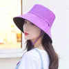 Sun Hat Summer Foldable Bucket Hat for Women Outdoor Sunscreen Cotton Fishing Hunting Cap Anti-UV Wide Brim Bucket Sun Hat G220311298B