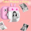 Children Instant Print Camera For Kids 1080P HD Digital Camera Cartoon Photo Toys with Thermal Photo Paper TF Card1