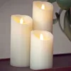 candele a pilastro senza fiamma con timer