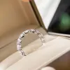 2021 Luxurious qualtiy ring with heart sparkly diamond in 20" size charm jewelry for women wedding gift free shipping PS6435