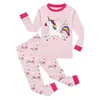 Nuovo pigiama unicorno per bambini cartone animato per bambini set di abbigliamento per la casa a maniche lunghe pantaloni indumenti da notte vestiti autunnali per ragazzo ragazza