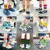 Knie High Socks Kids Toddler Boy Girls Cotton Winter Long Tube Fashion Socks Child Warm School Rainbow Sock Baby Things LJ201216