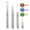 Slanke variabele spanning Voorverwarming Batterij 510 Vape Button Pen Voorverwarmen Starter Kit met .5ml 510 Oil Ceramic Coil Pyrex Glass Cartridges