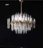 E14 LED Postmodern Crystal Copper Gold Pendant Lights.Pendant light Suspension Luminaire Lampen For Dinning Room