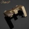 System prysznicowy FAOP Gold Bathroom Shower Sets Brass Waterfall Heads Kan do miksera luksusowe krany deszczu Y200321