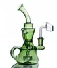 Кальяны стеклянные водяные бонги Дымовая труба klein recycler dab rigs beaker bong пьянящая нефтяная вышка с 14-миллиметровым фейерверком