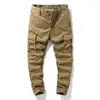 Pantalon cargo pour hommes Salopette Armée Vêtements Pantalons tactiques Homme Mode Travail militaire Multi Pocket Hommes Droite Joggers Pantalon LJ201007