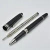 hot sell 163 Bright black ballpoint pen / Roller ball pen classic office stationery Promotion pens For birthday Gift