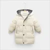 2021 Nya Barn Down Coat Höst Vinter Boys Tjejer Bomull-Padded Parka Coats Tjockna Varma Lång Jackor Kids Outwear