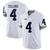 NCAA College Michigan Wolverines Football 47 Khalke Hudson Jersey 4 Nico Collins 29 Glasgow Aidan Hutchinson Josh Metellus Homens Juventude Mulheres