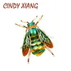 Cindy Xiang unisex kolorowe broszki owadów urocze pszczoły broszka pin złoty kolor emalia biżuteria