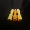 Newest Portable Smoking Pipes Tobacco Hookah 4.5 inch Cartoon Smoking Pipes Thick Glass Amber Glass Pipes Smoking Accessories XB01