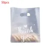 50 stks plastic bedankt zoet broodpakket cookie candy tas bruiloft gunst afhaalmaaltijden transparante voedselverpakking 201225